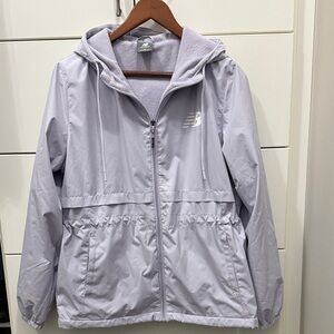 New Balance Light Gray Hooded Jacket